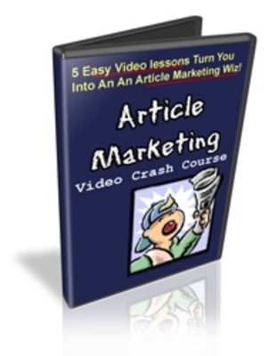 Product picture *NEW* Article Marketing Video Crash Course - MRR
